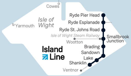 Island Line Train route