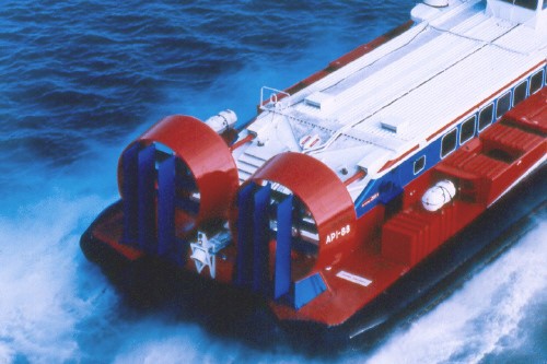 Old photo of hovercraft