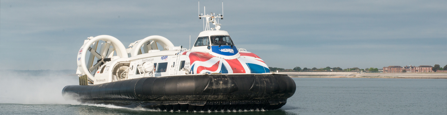 Hovercraft on water