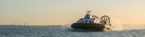 Hovercraft on water