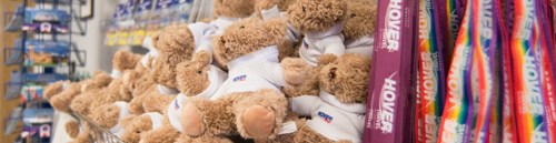 Hovertravel lanyards and cuddly toys